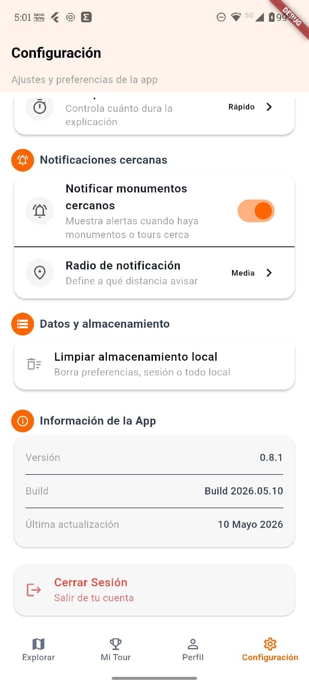 HistoriAR — Configuración
